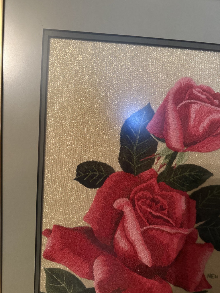 Framed Red Rose Artwork - image 7 of 12
