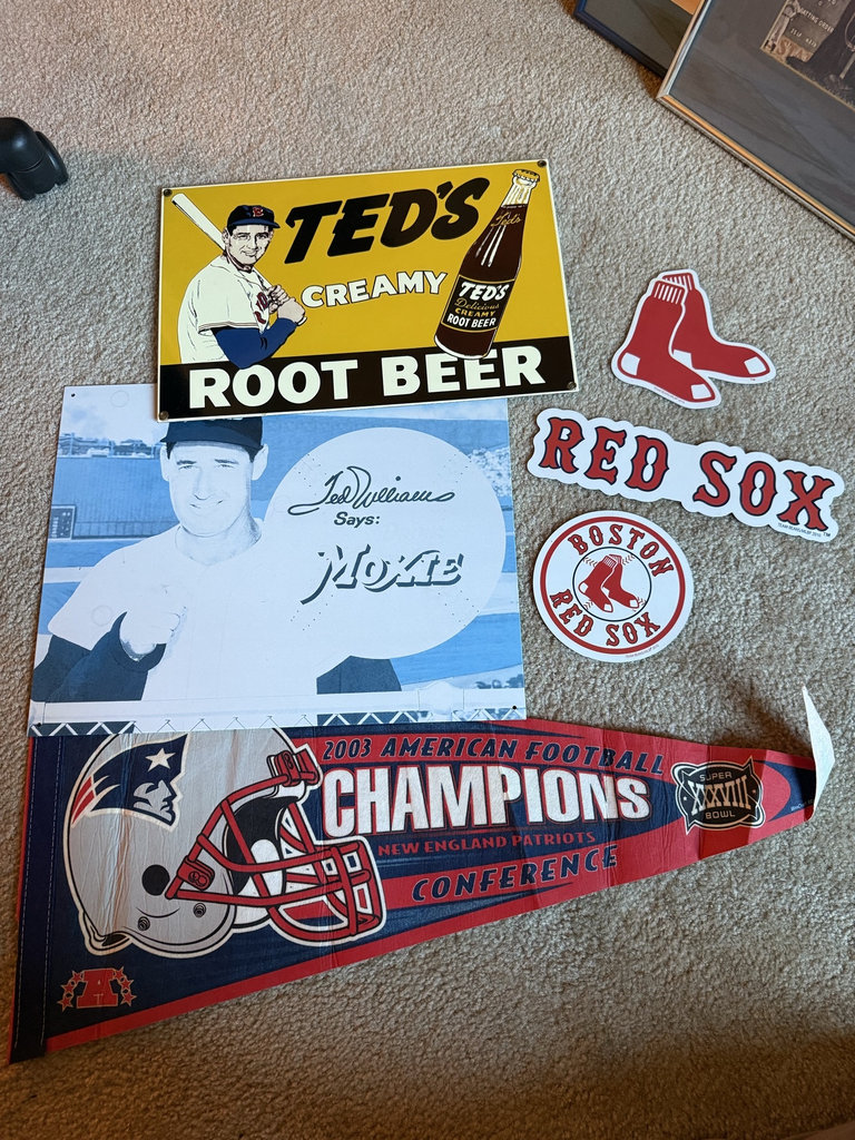Sports memorabilia and vintage signs collection - image 1 of 2