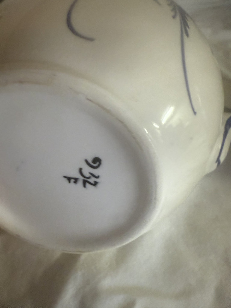 Two ceramic pitchers with floral and rooster designs - image 4 of 8