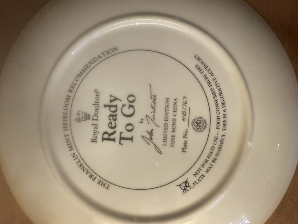 Set of four round decorative plates featuring black Labrador retrievers - image 8 of 9