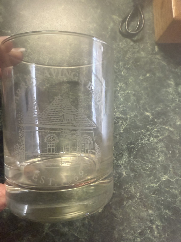 Assorted etched glass drinkingware - image 4 of 9