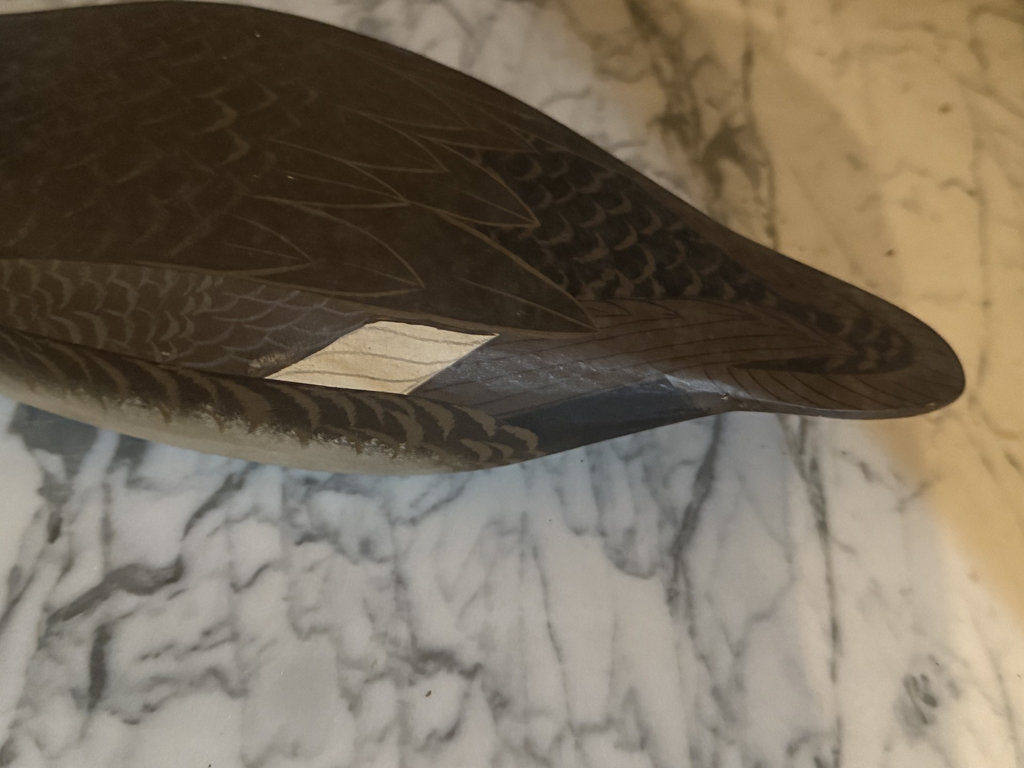 Duck-themed decorative collection with carved decoys, metal bank, and framed art - image 8 of 20