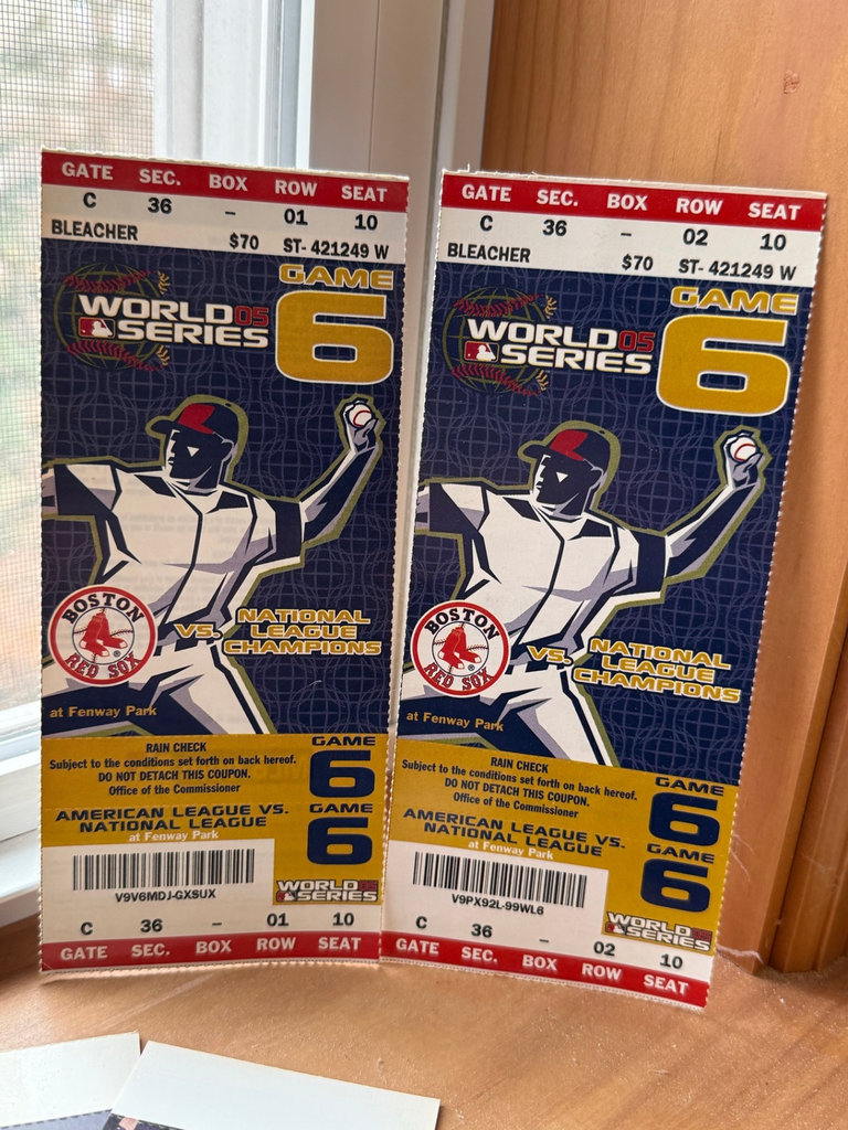 National Baseball Hall of Fame memorabilia and game tickets - image 2 of 6