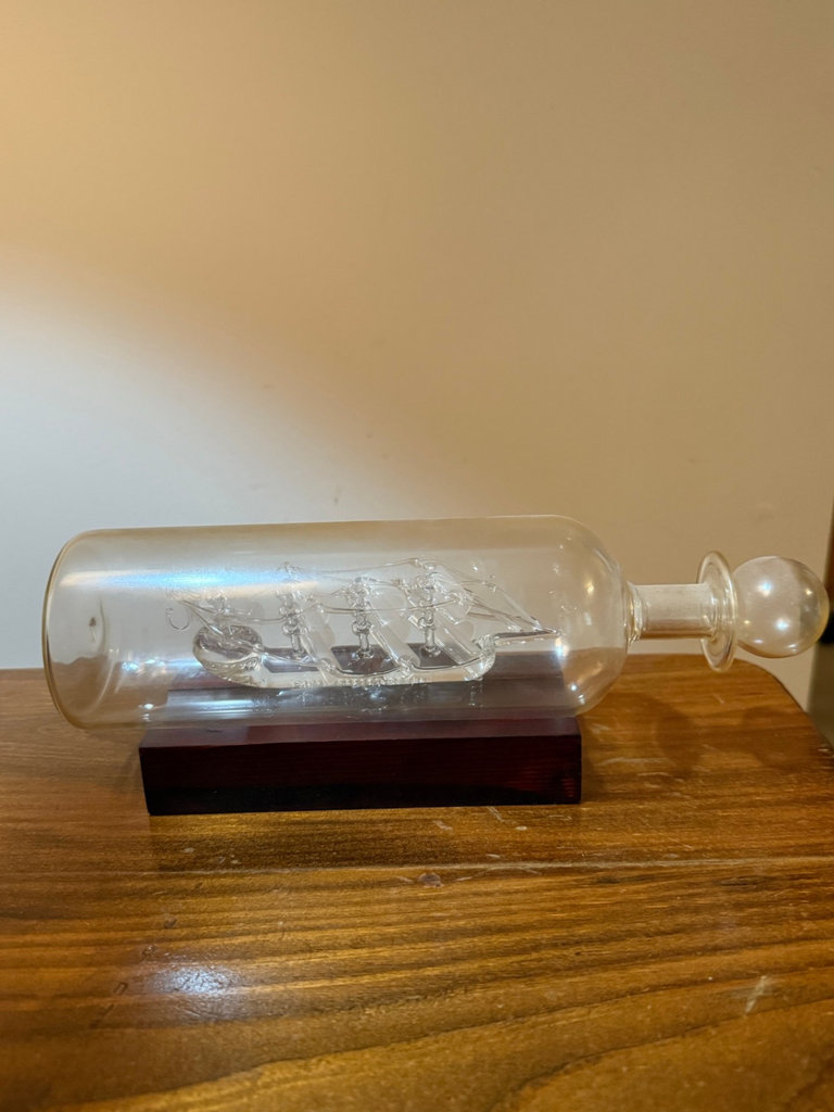 USS Constitution Glass Boat in a Bottle - image 4 of 6