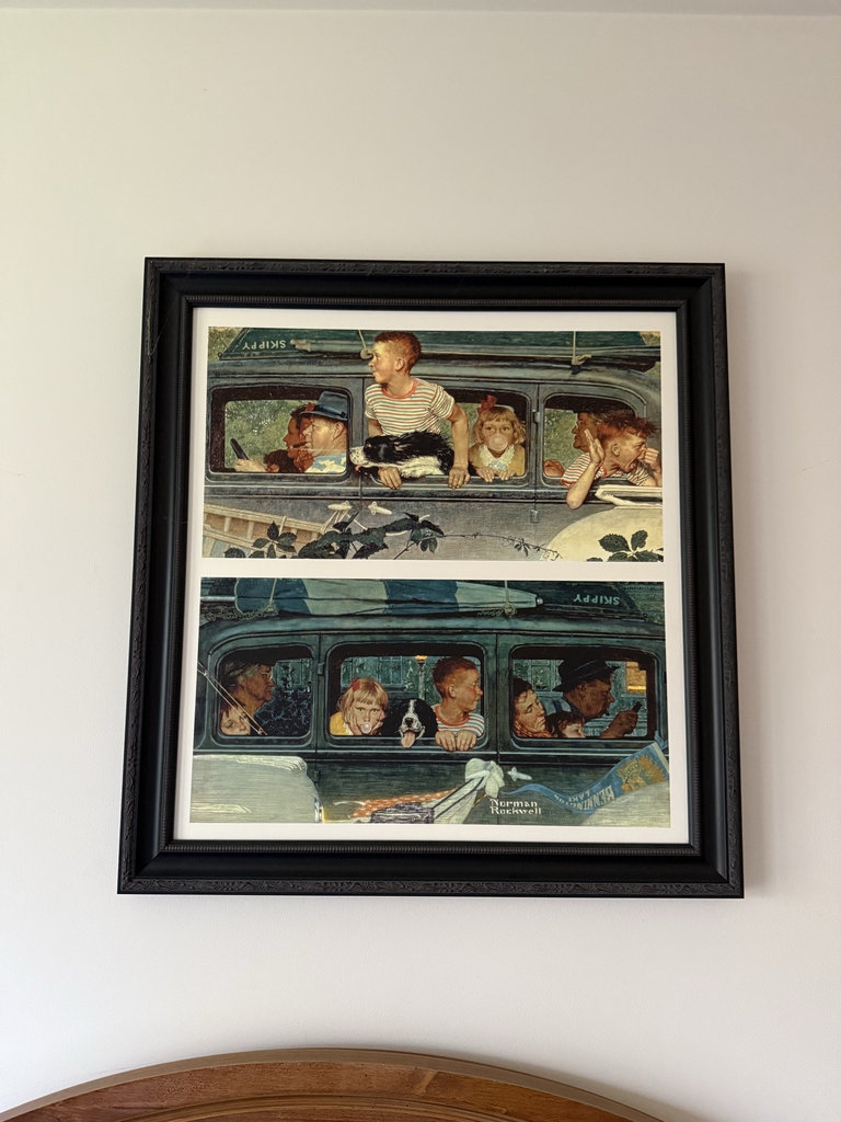 Norman Rockwell Two-Panel Framed Print: The Outings - image 3 of 6