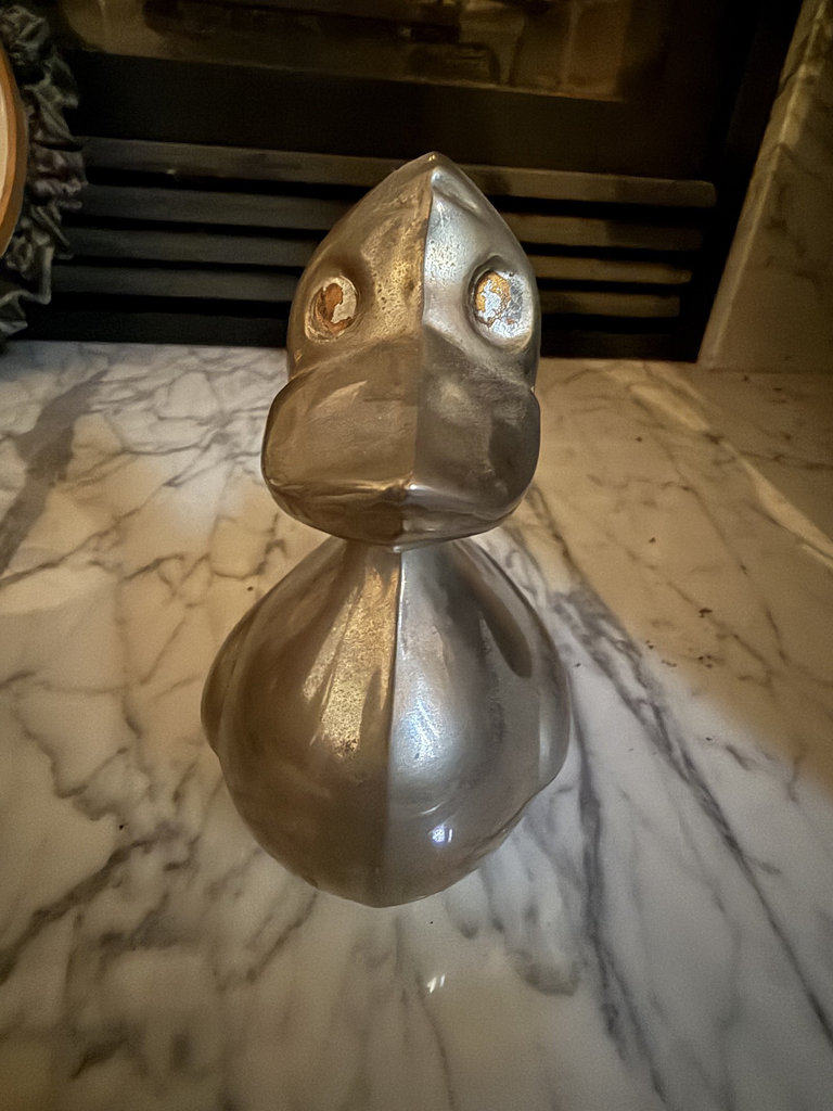 Duck-themed decorative collection with carved decoys, metal bank, and framed art - image 16 of 20