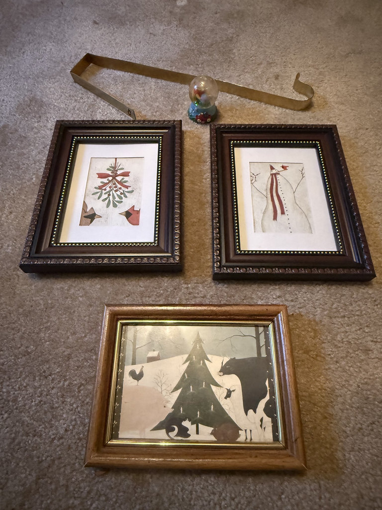 Framed Artwork, Snow Globe, and Misc Decor - image 1 of 11