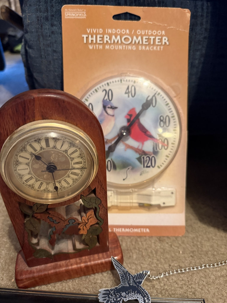 Bird-themed wall art and clocks - image 4 of 8