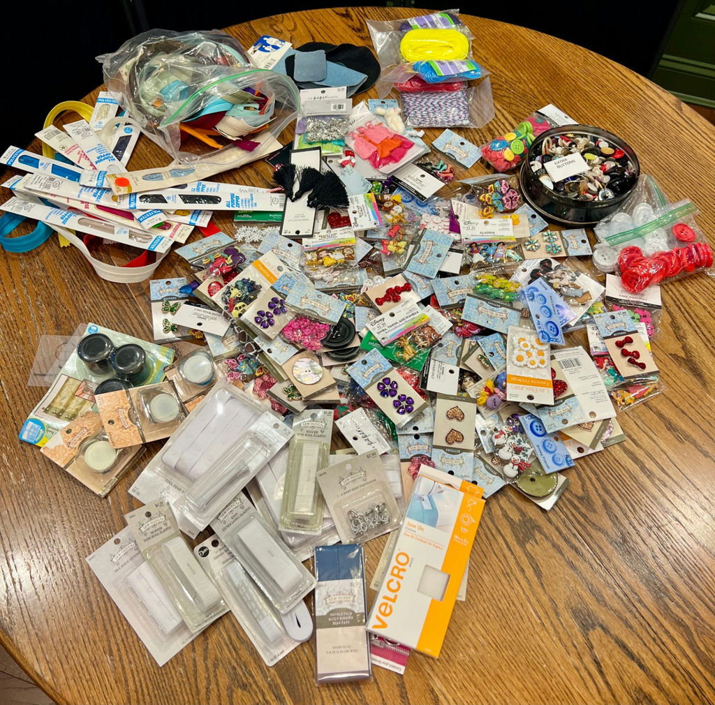 Lot of Buttons, Charms, Zippers, & Misc. - image 1 of 12