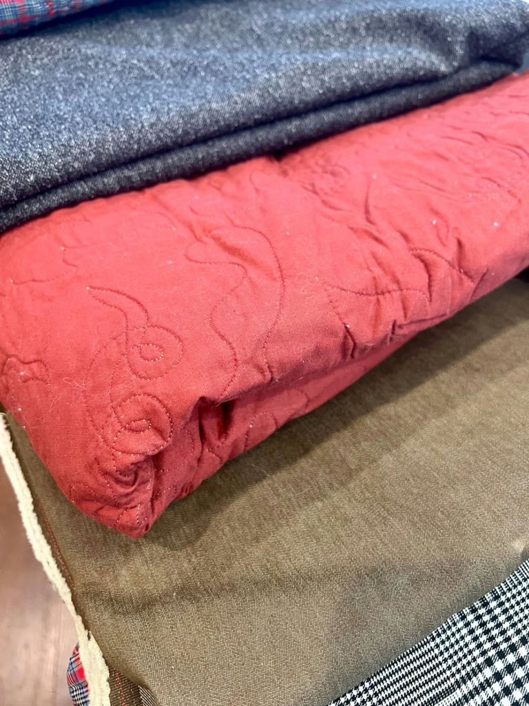 Thick & Heavy Fabric and Pink Lightweight Fabric - image 3 of 9