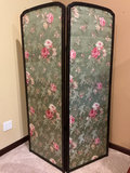 Two-Panel Floral Folding Screen - thumbnail 1 of 4