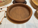 Woven baskets, teak wooden bowl - thumbnail 4 of 7