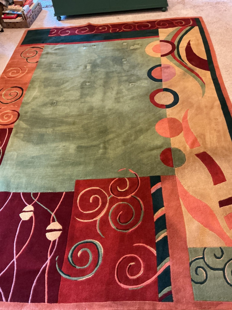 Multicolor wool area rug, matching runner, Nourison - image 3 of 11