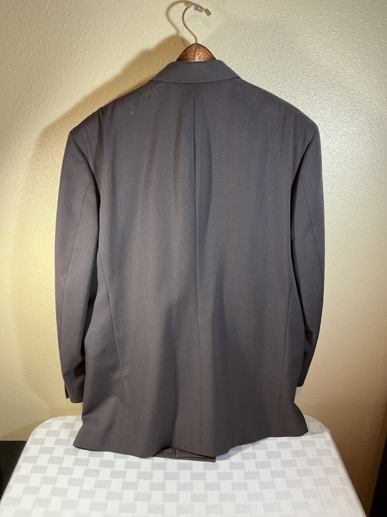 Men's Gray Wool Suit Jacket, Trousers and Ties - image 2 of 9