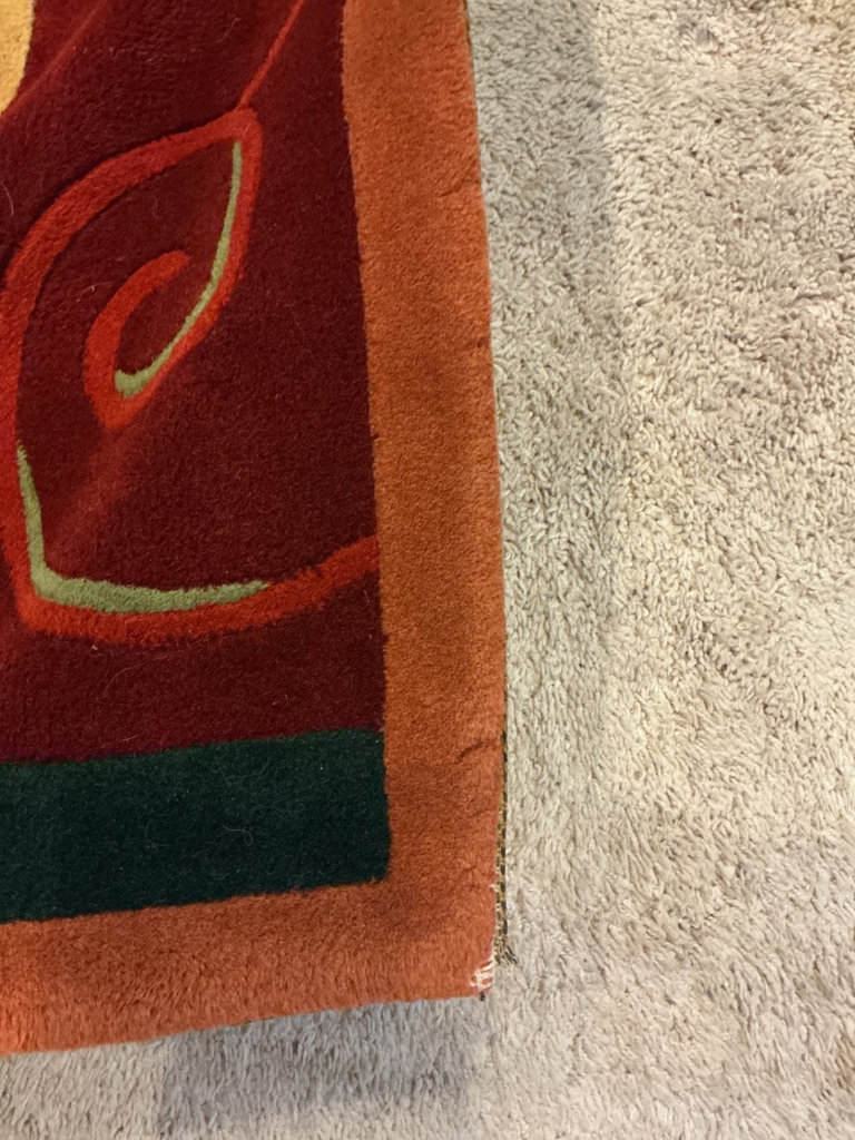 Multicolor wool area rug, matching runner, Nourison - image 9 of 11