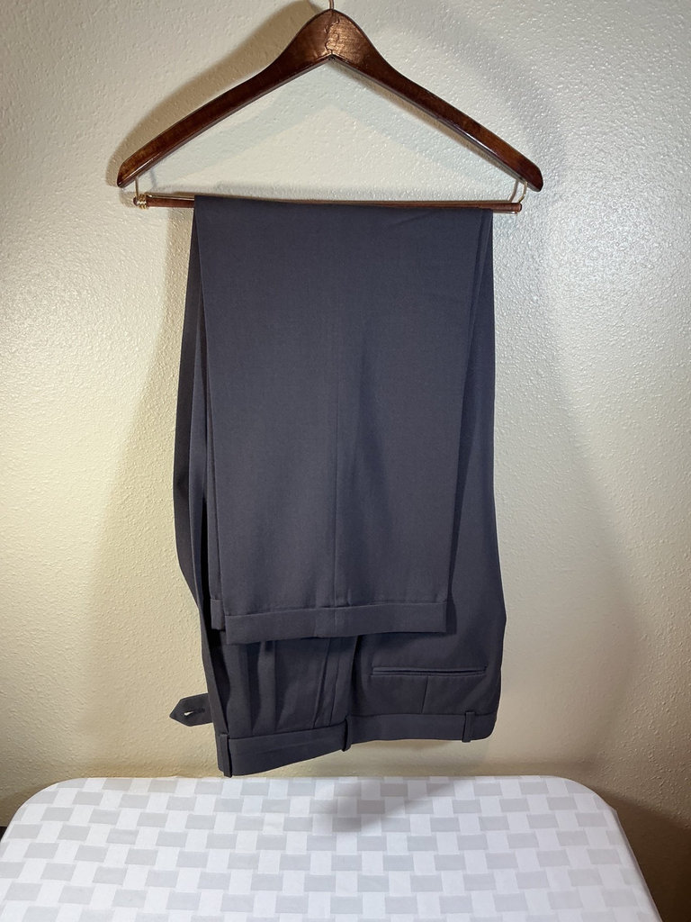 Men's Gray Wool Suit Jacket, Trousers and Ties - image 5 of 9