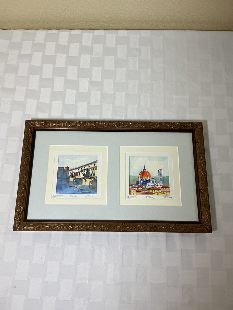 Framed print map of Venice and Original Artwork of Venice - image 10 of 12