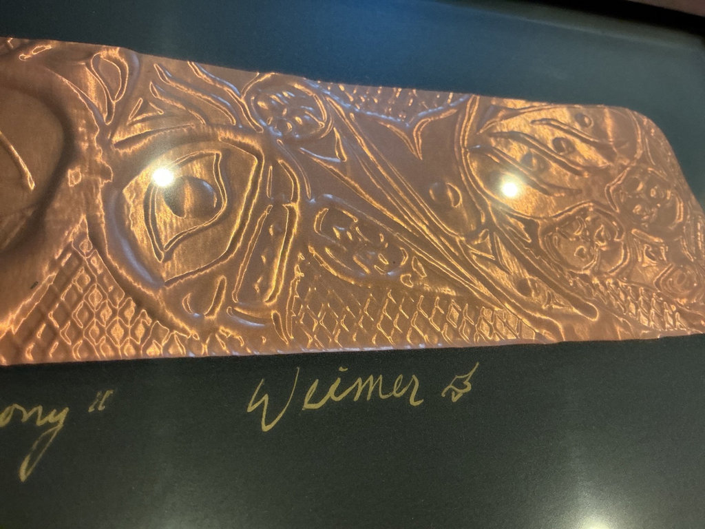 Eagle Whale Harmonies copper relief, edition 37/45, by Arnie Weimer - image 3 of 6