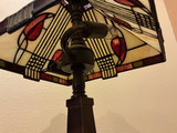 Tiffany-style stained glass table lamp - thumbnail 4 of 4
