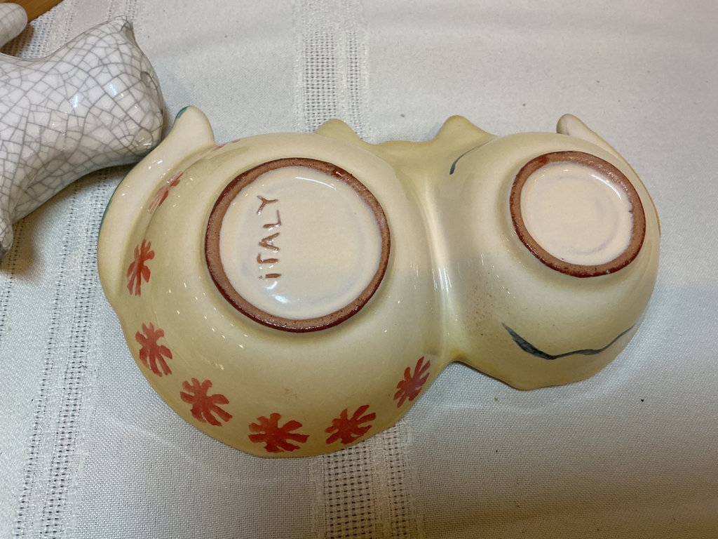 Cat-themed decorative ceramic and glass decor - image 5 of 7