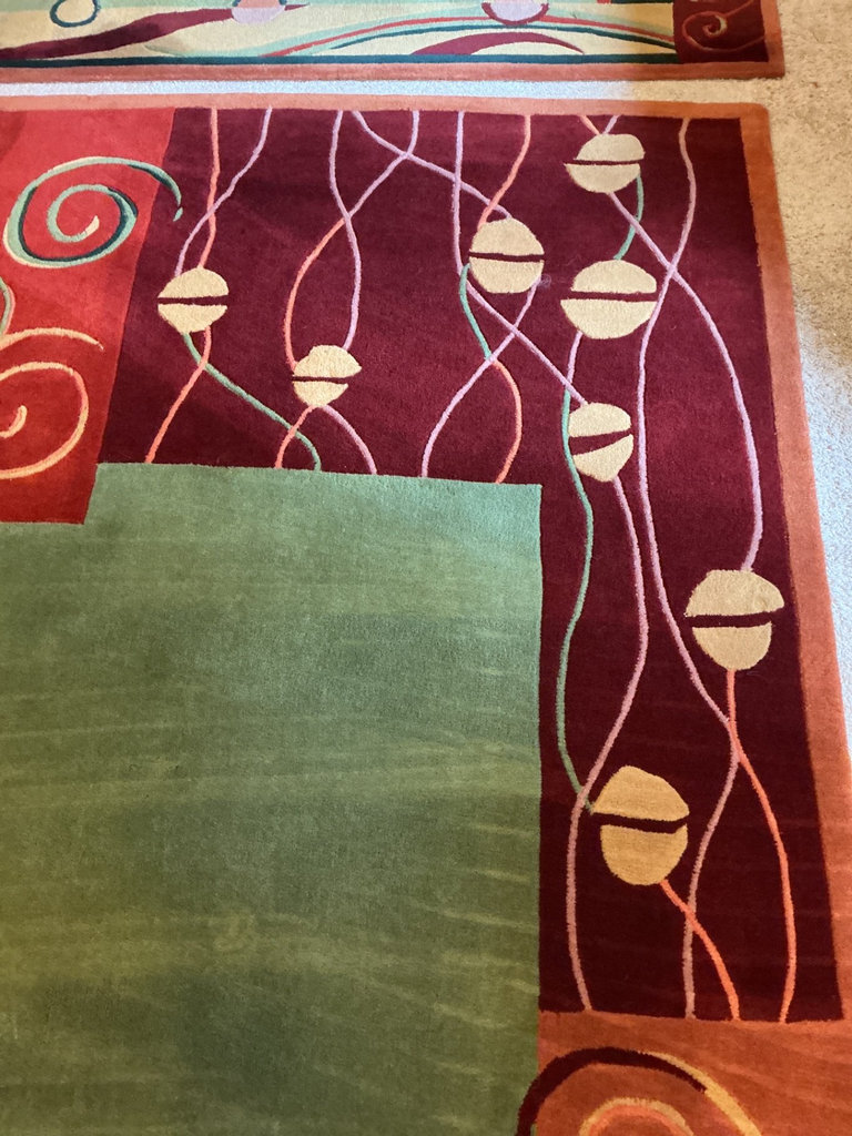 Multicolor wool area rug, matching runner, Nourison - image 7 of 11