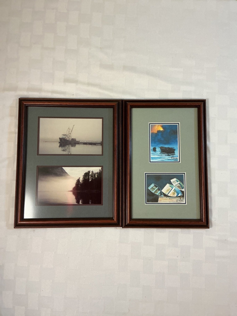 Seaside boat and coastlined framed prints collection - image 3 of 5