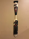 Northwest Coast Indigenous Raven Paddle Wall Sculpture - thumbnail 1 of 5