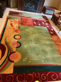 Multicolor wool area rug, matching runner, Nourison - thumbnail 2 of 11