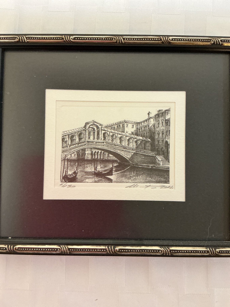 Framed print map of Venice and Original Artwork of Venice - image 8 of 12
