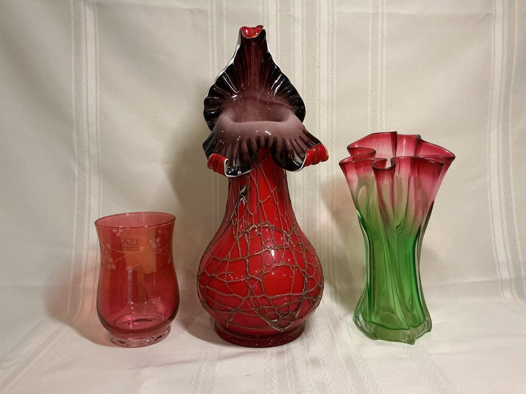 Art glass vases.  - image 3 of 6
