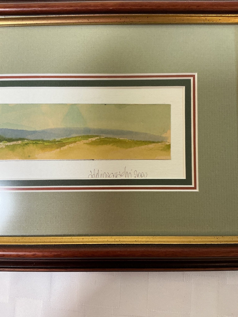 Assorted framed art prints and wooden engraving tray - image 3 of 5