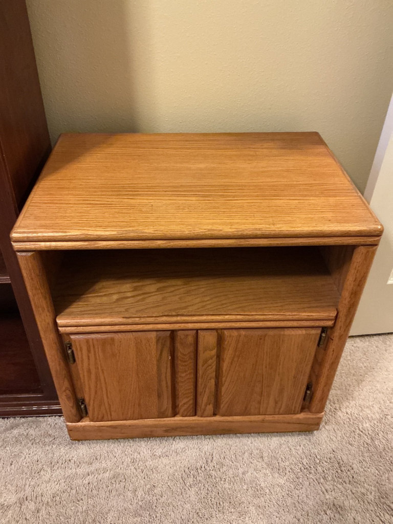 Wooden bookshelf and cabinet - image 2 of 5