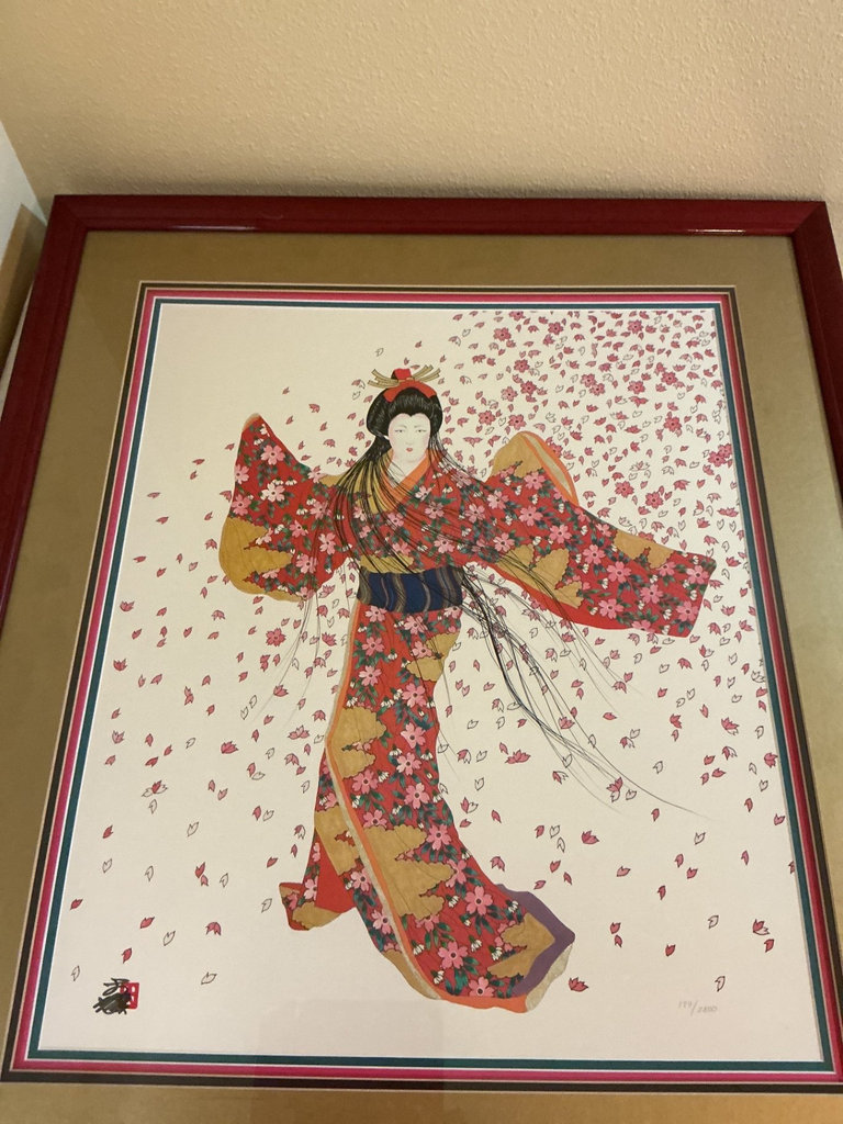 Framed Limited Edition Geisha and Traditional Figures Art Prints - image 2 of 8