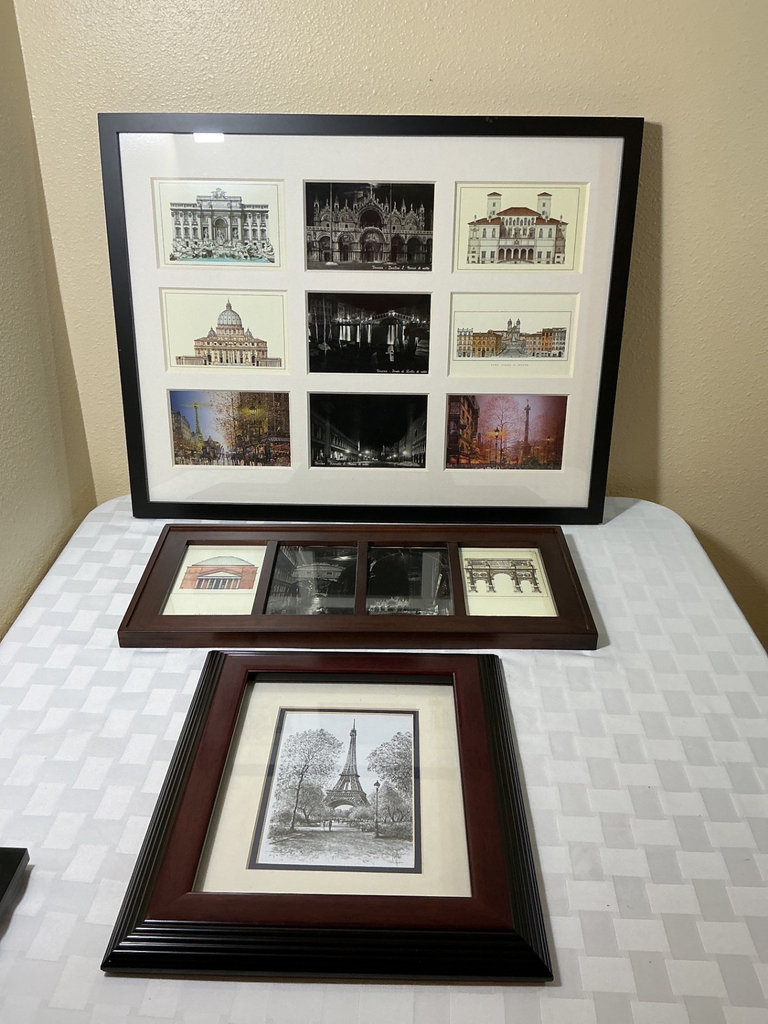 Framed travel landmark prints collection - image 1 of 4