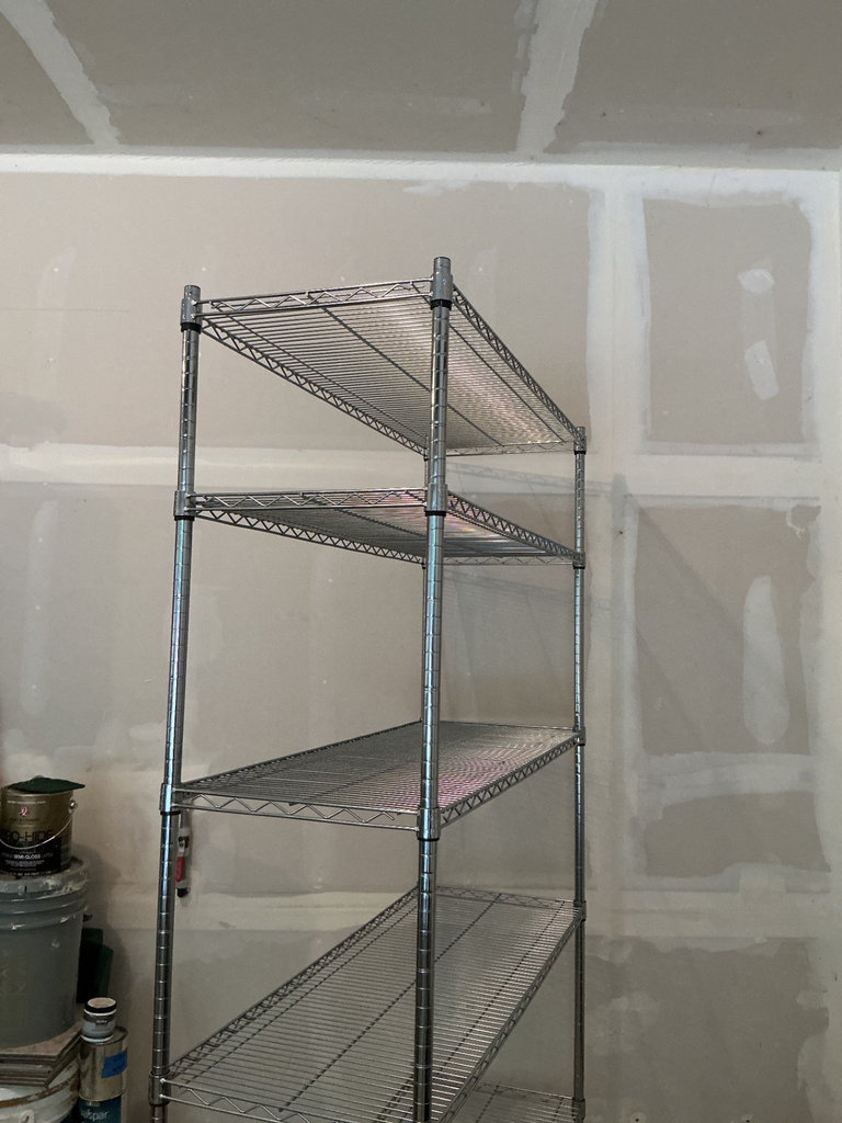 Five-Tier Chrome Wire Shelving Unit on Casters - image 2 of 4