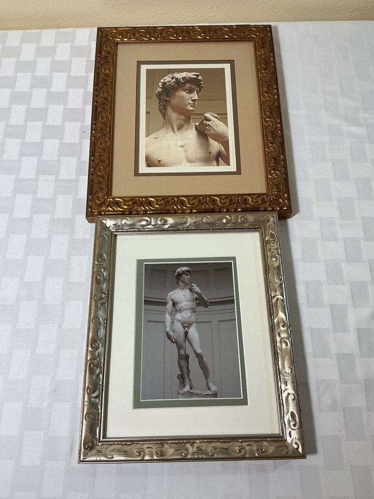 Framed print on canvas of The Storm and Photos of The David - image 3 of 3