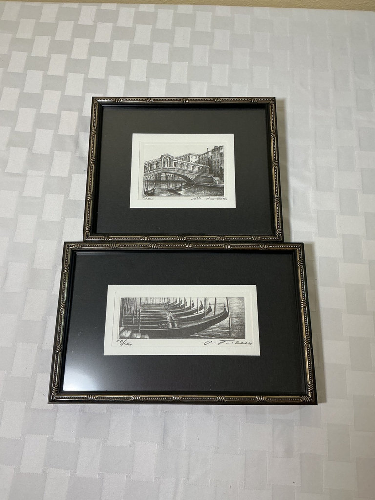 Framed print map of Venice and Original Artwork of Venice - image 6 of 12