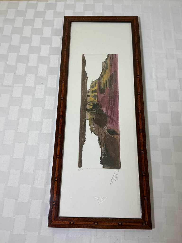 Framed print map of Venice and Original Artwork of Venice - image 5 of 12