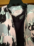 Dark printed shirt dress and pastel floral blazer with dress - thumbnail 5 of 5