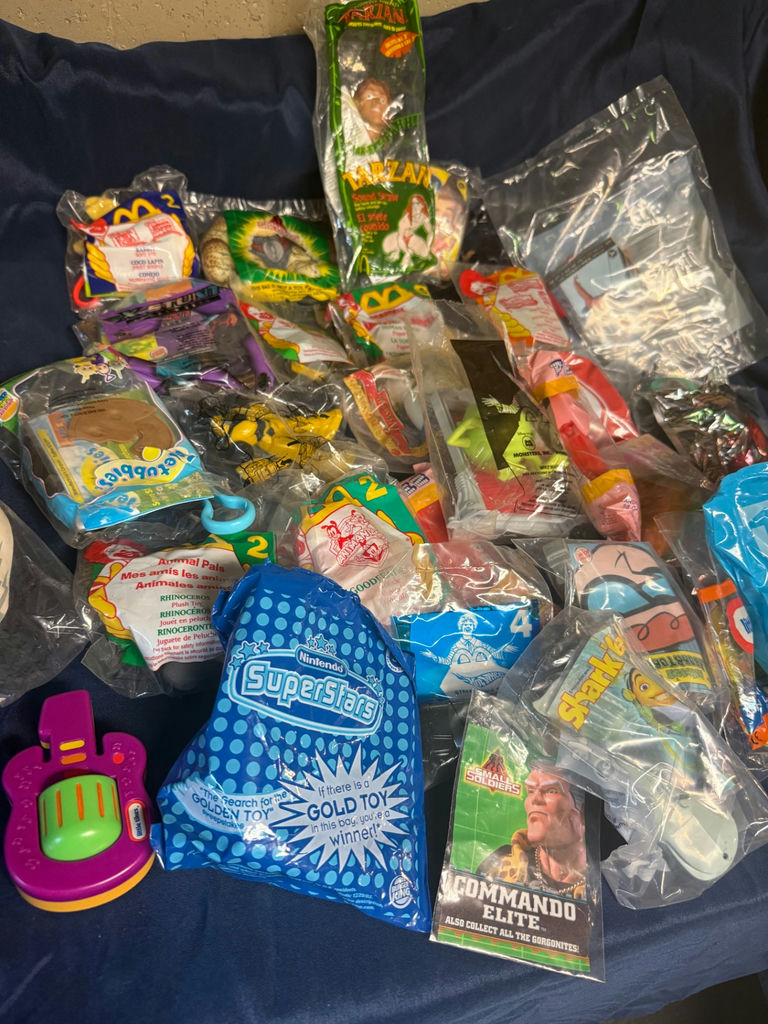 Assorted Toy Figures and Memorabilia in Bags - image 1 of 5