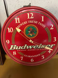 Budweiser Round Red Wall Clock - thumbnail 2 of 3
