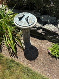 Stone sundial with butterfly motif - thumbnail 1 of 2