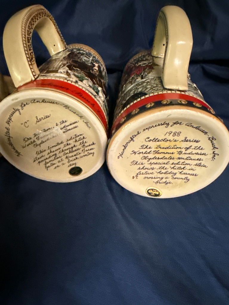 Budweiser Collectible Clydesdale Collectible Steins Set - image 3 of 4
