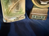 Vintage ceramic liquor decanters: Southeast Asia map tile and horse-head topper - thumbnail 1 of 3