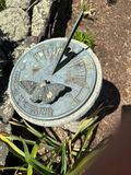 Stone sundial with butterfly motif - thumbnail 2 of 2