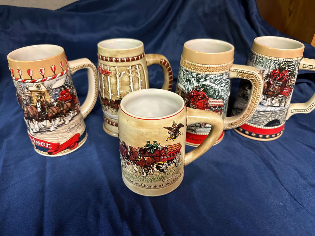 Budweiser Collectible Clydesdale Collectible Steins Set - image 1 of 4