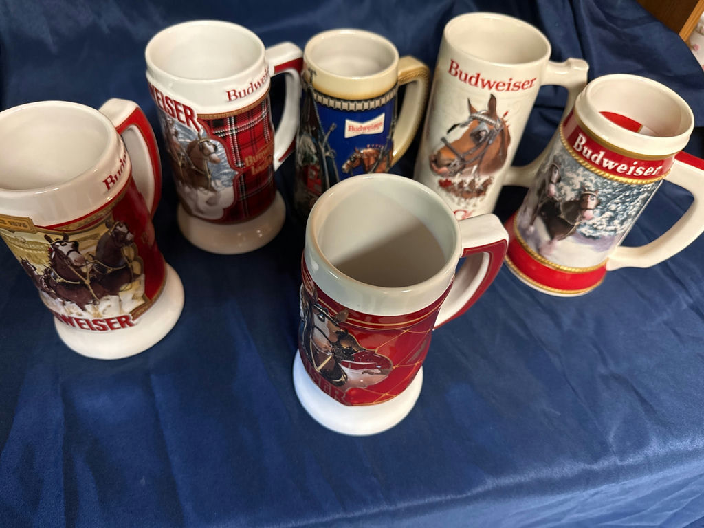 Budweiser commemorative beer steins collection - image 1 of 4