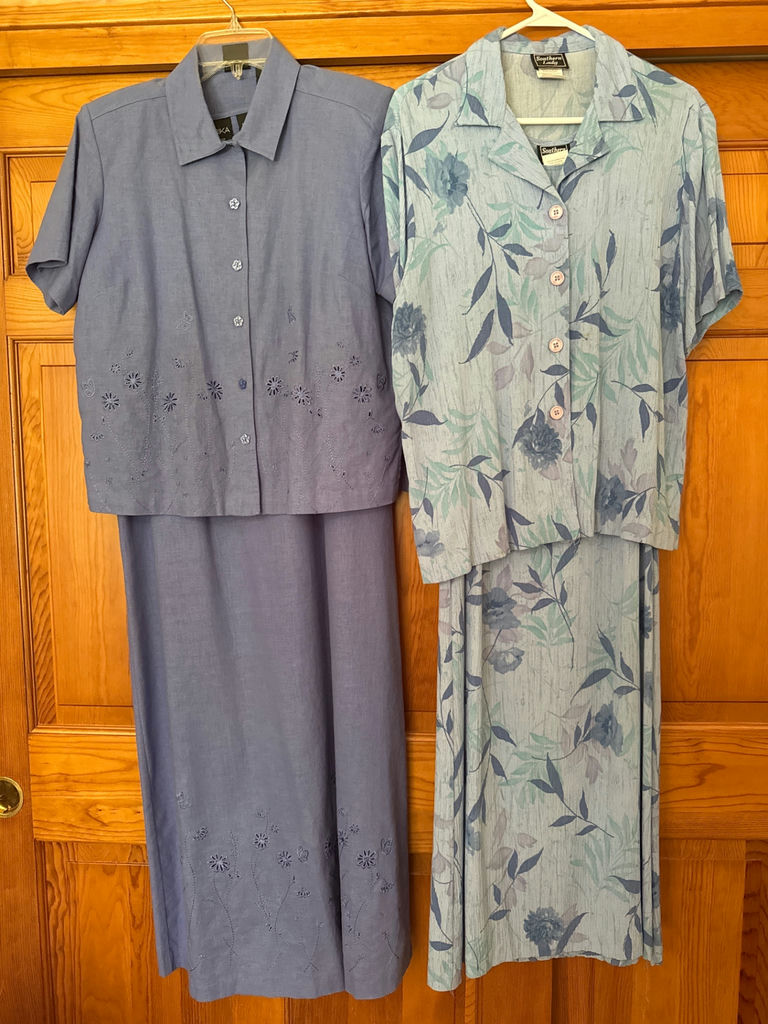 Two blue Southern Lady women's outfits - image 1 of 3