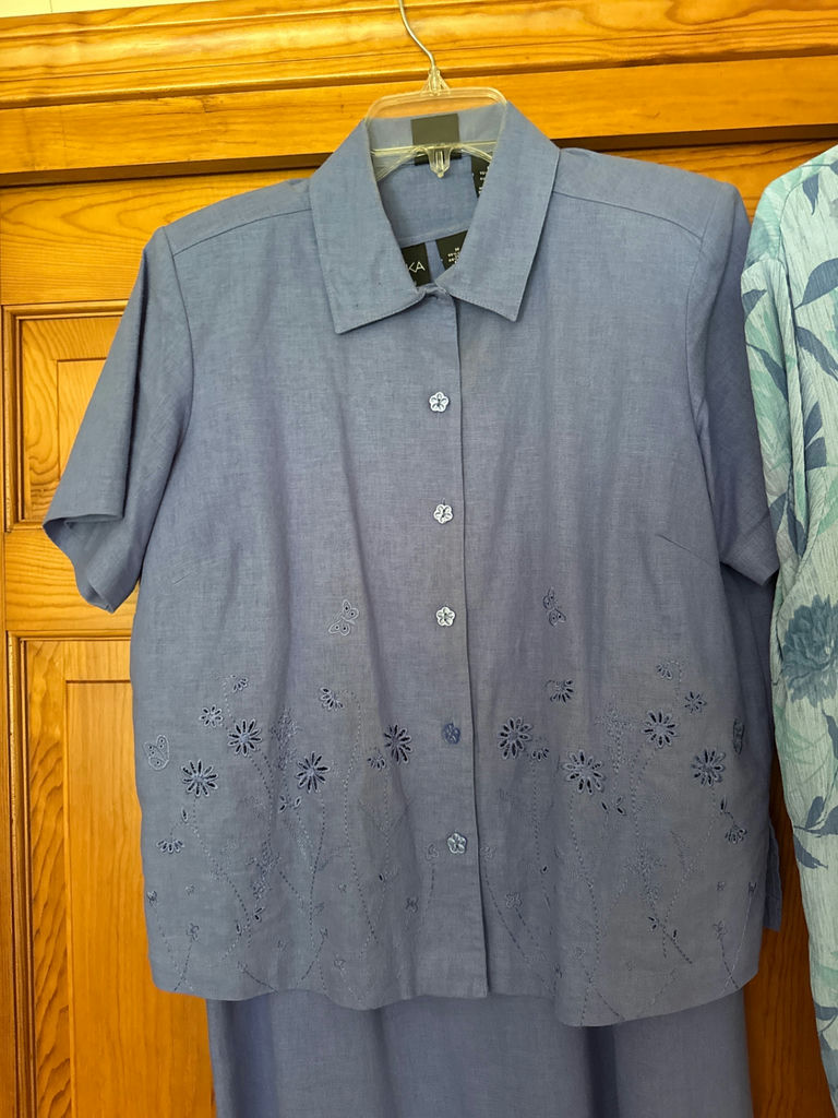 Two blue Southern Lady women's outfits - image 2 of 3