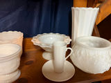 White milk glass  ceramic bowls, vases, and mug collection - thumbnail 4 of 4